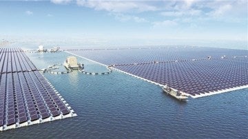 La planta flotante solar más grande del mundo