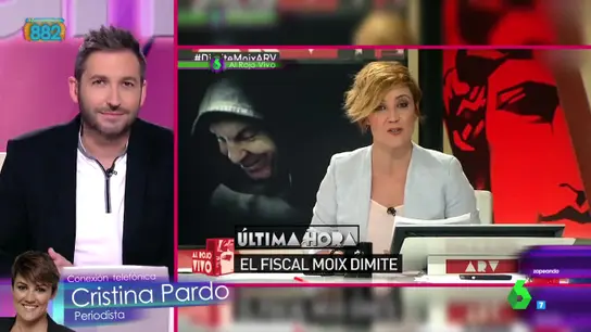 Cristina Pardo conecta con Zapeando Cristina Pardo conecta con Zapeando