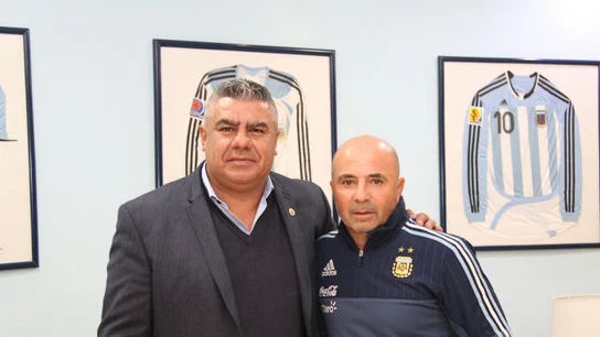 Sampaoli, con el chándal de la albiceleste Sampaoli, con el chándal de la albiceleste