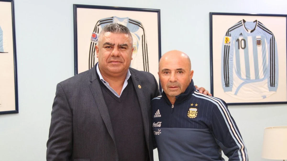 Sampaoli, con el chándal de la albiceleste