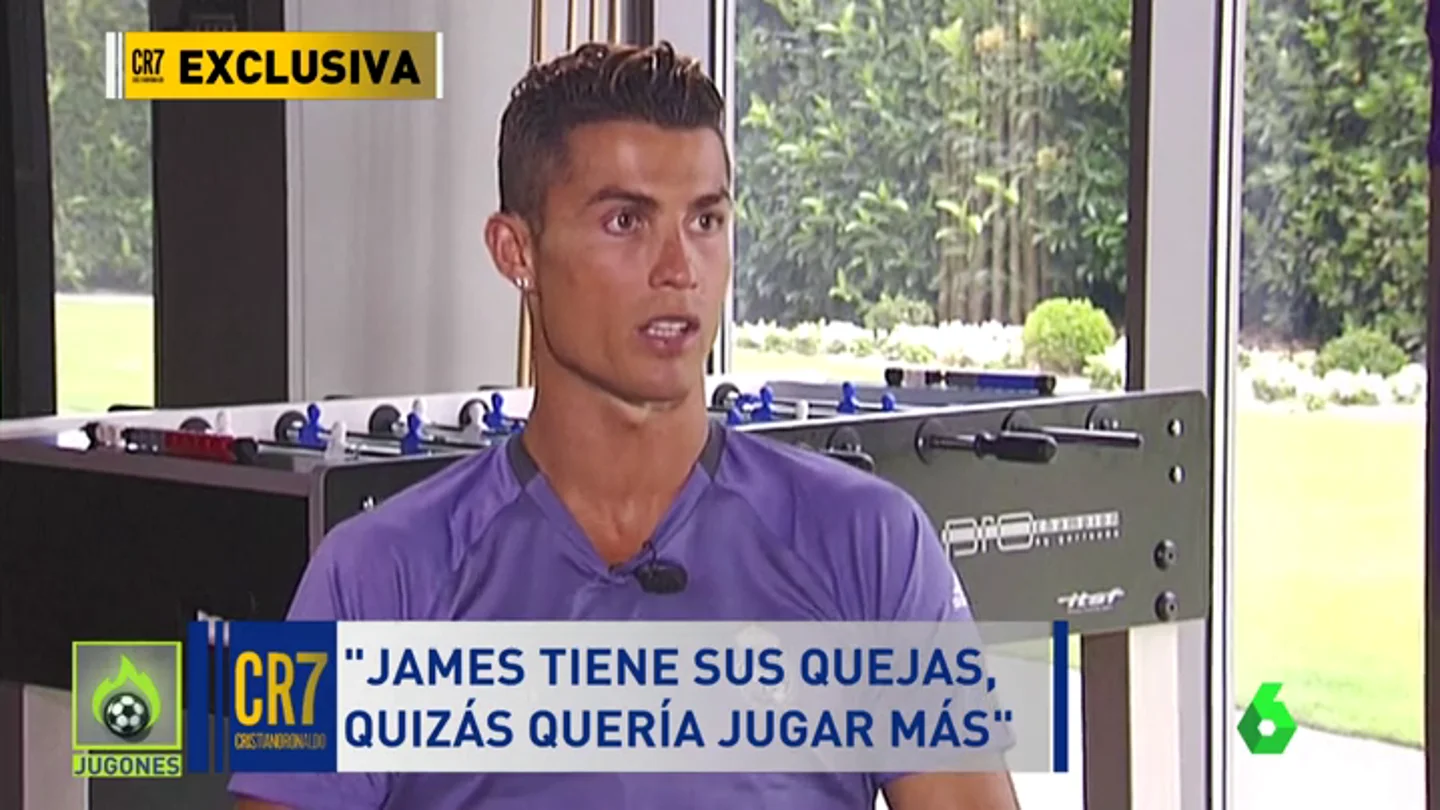 Frame 50.493809 de: Cristiano: "James debería quedarse, todavía puede dar mucho al Madrid" Frame 50.493809 de: Cristiano: "James debería quedarse, todavía puede dar mucho al Madrid"