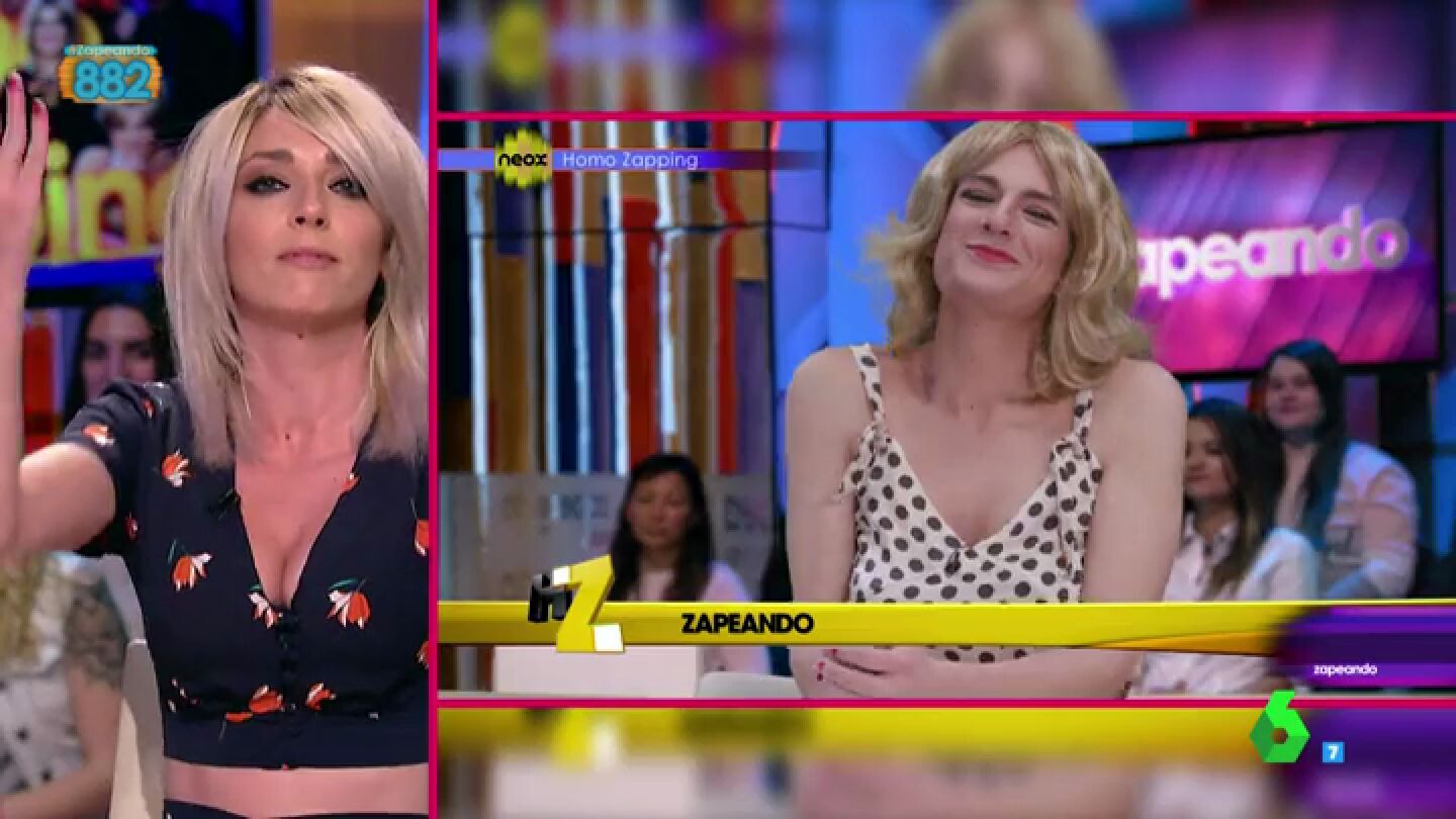 Anna Simon y su imitaci&oacute;n en Homo Zapping