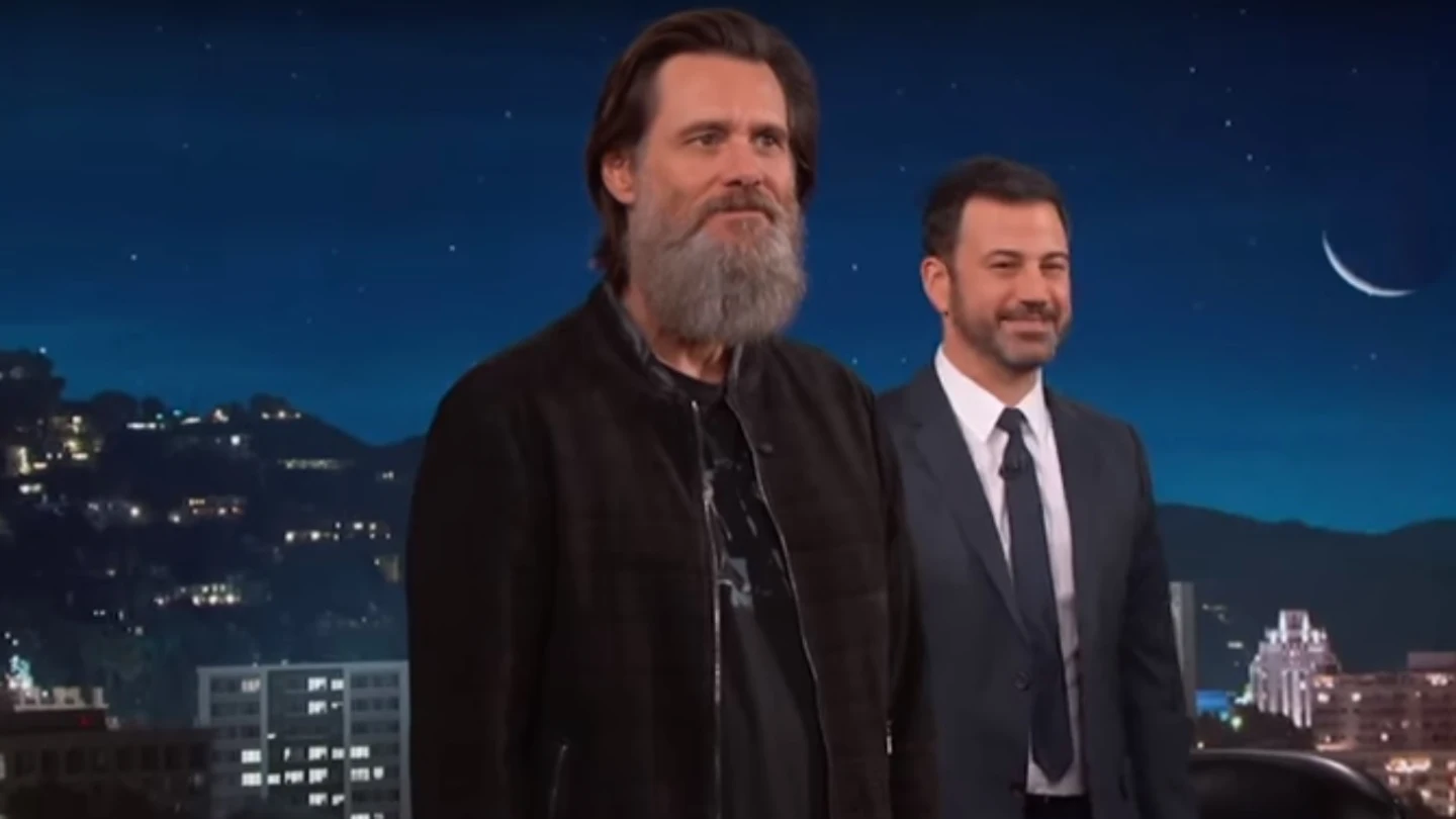 Jim Carrey, en el show de Jimmy Kimmel Jim Carrey, en el show de Jimmy Kimmel