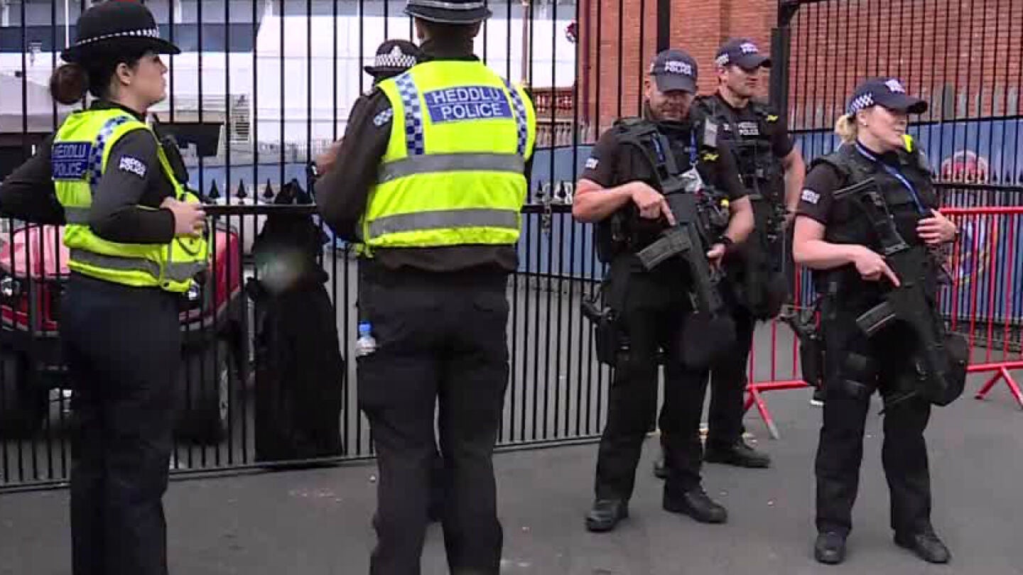 La Polic&iacute;a, en Cardiff
