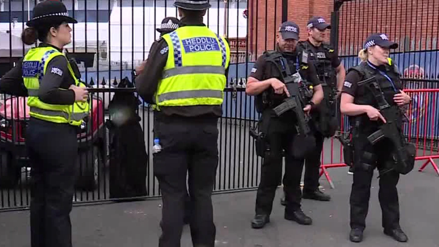 La Policía, en Cardiff La Policía, en Cardiff