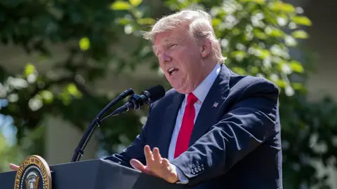 Donald Trump, en rueda de prensa en la Casa Blanca Donald Trump, en rueda de prensa en la Casa Blanca