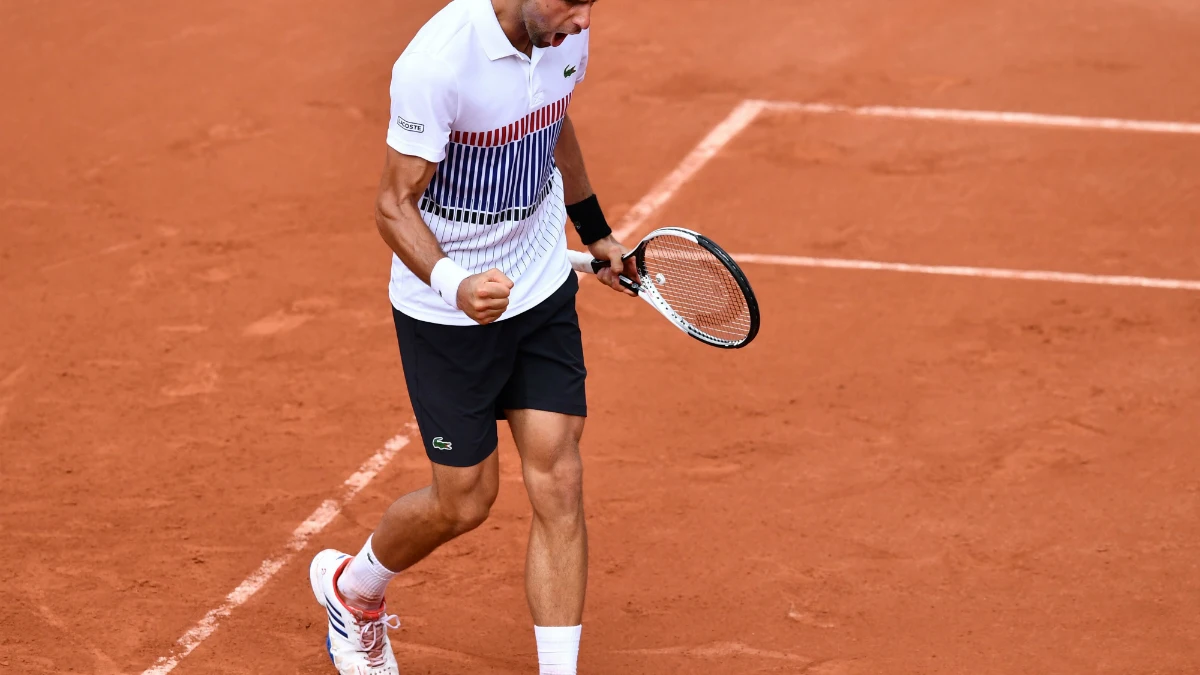 Djokovic celebra una victoria