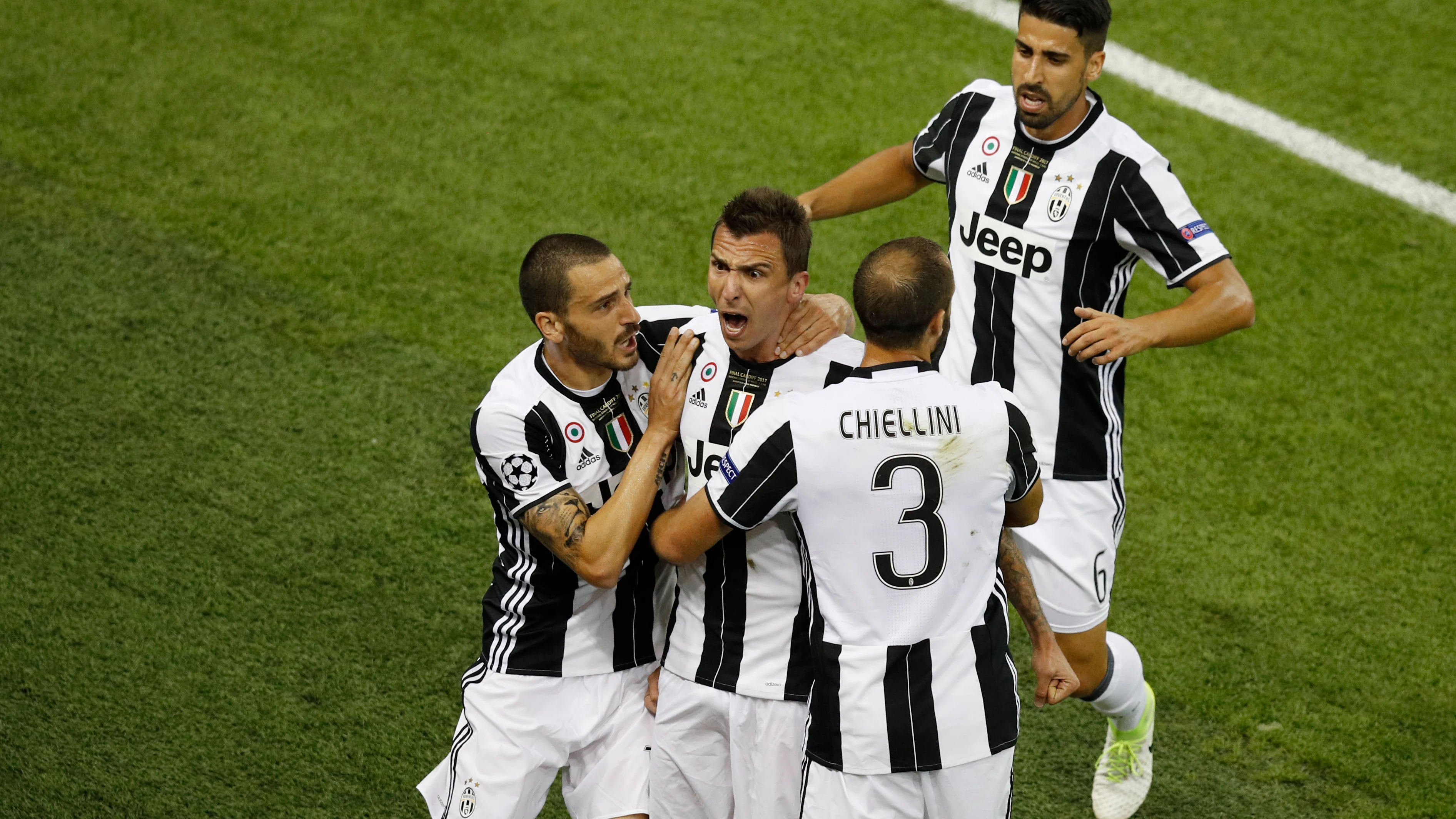 Mario Mandzukic celebra un gol al Real Madrid