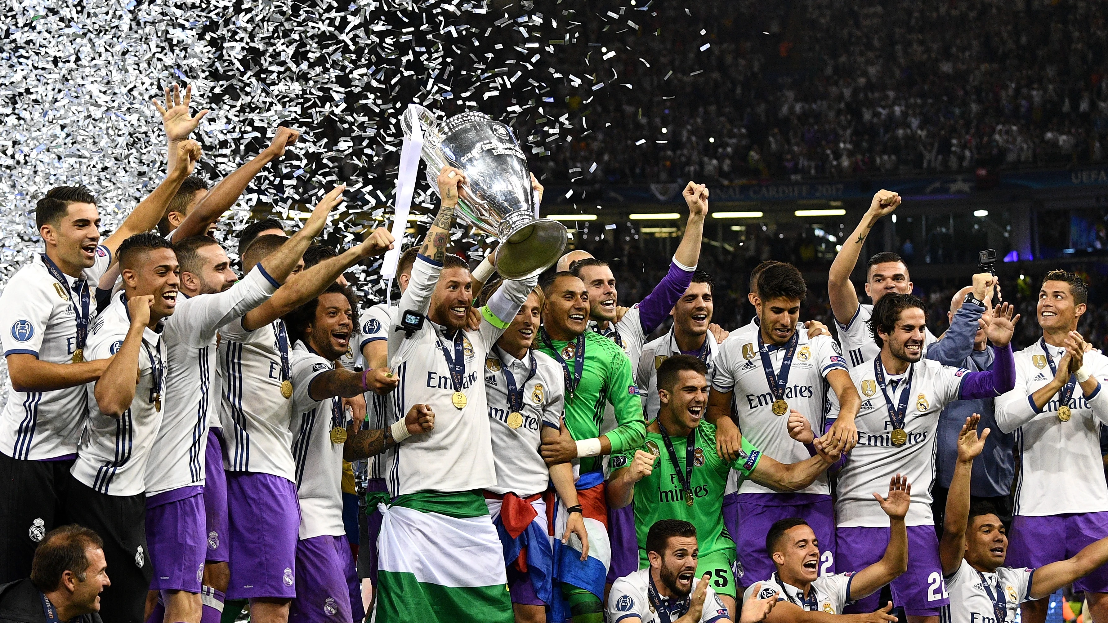 El Real Madrid celebra la Duodécima Champions League en el Millennium Stadium