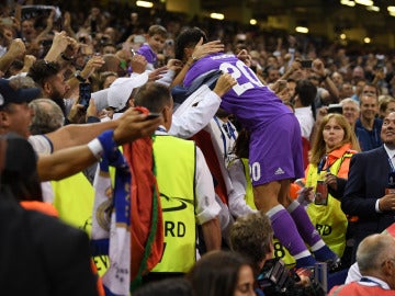 Marco Asensio celebra su gol a la Juventus Marco Asensio celebra su gol a la Juventus