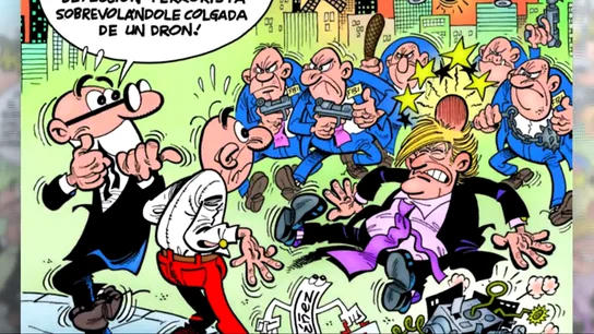 Mortadelo y Filemón reciben la visita de Trump Mortadelo y Filemón reciben la visita de Trump