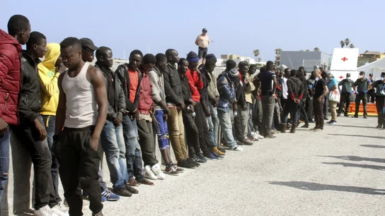 Inmigrantes rescatados en el estrecho de Gibraltar Inmigrantes rescatados en el estrecho de Gibraltar
