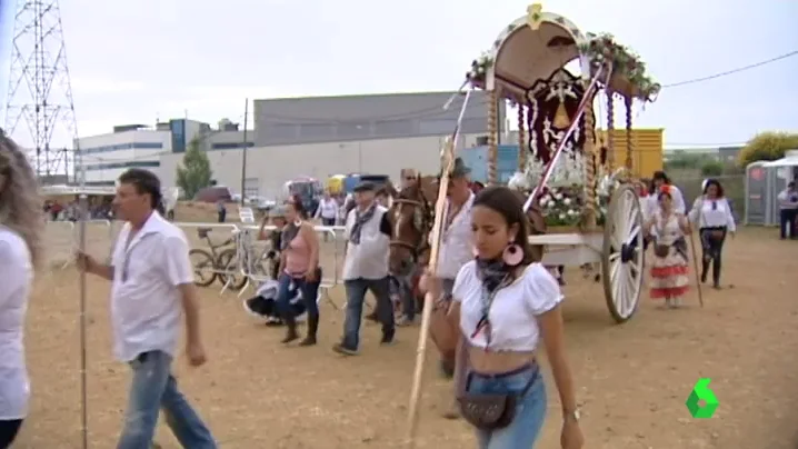 Las carretas llegando a la romería de terrassa