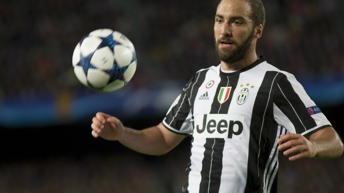 Higuaín, en un partido con la Juventus