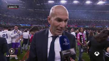 Zidane, con Susana Guasch tras ganar la Duodécima Champions del Real Madrid