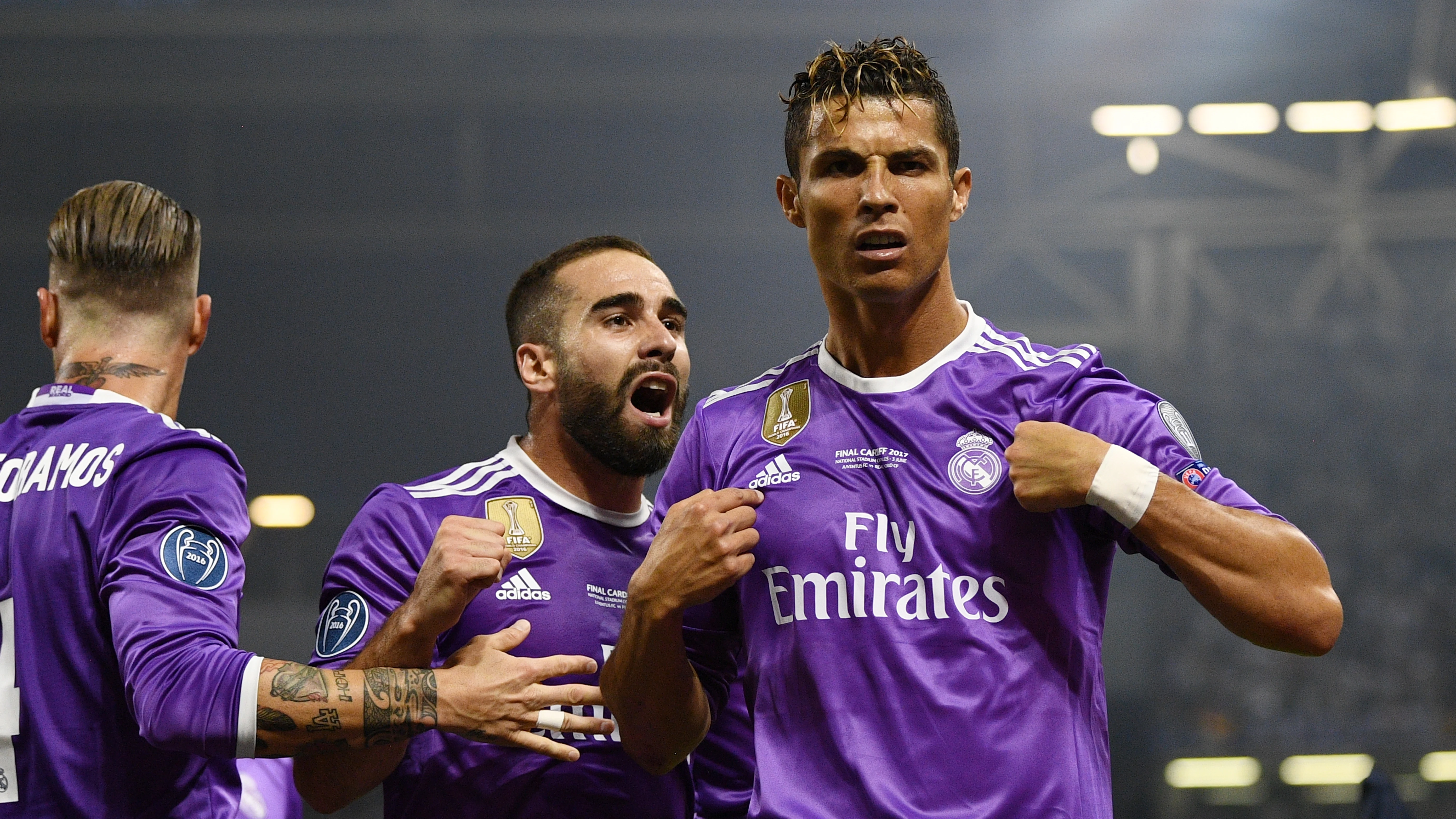 Cristiano Ronaldo celebra su gol con el Real Madrid