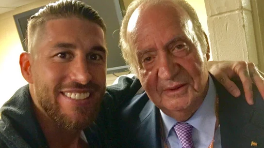 Sergio Ramos junto al Rey Juan Carlos Sergio Ramos junto al Rey Juan Carlos