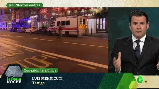 Frame 23.183128 de: Luis Mendicuti, testigo del atropello en Londres: "Hemos visto a policías pidiendo que la gente se metiese en hoteles" Frame 23.183128 de: Luis Mendicuti, testigo del atropello en Londres: "Hemos visto a policías pidiendo que la gente se metiese en hoteles"