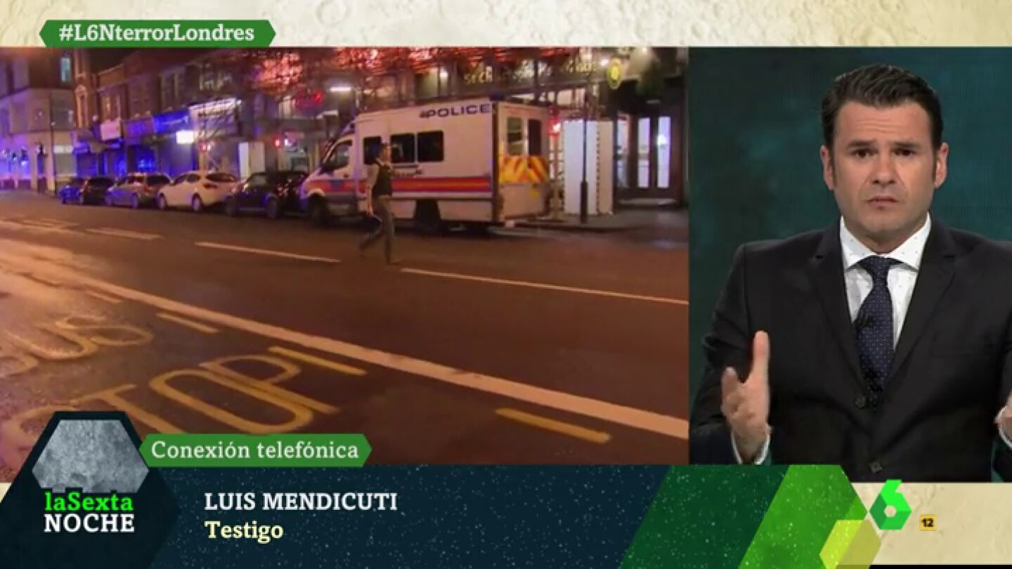 Frame 23.183128 de: Luis Mendicuti, testigo del atropello en Londres: "Hemos visto a polic&iacute;as pidiendo que la gente se metiese en hoteles"