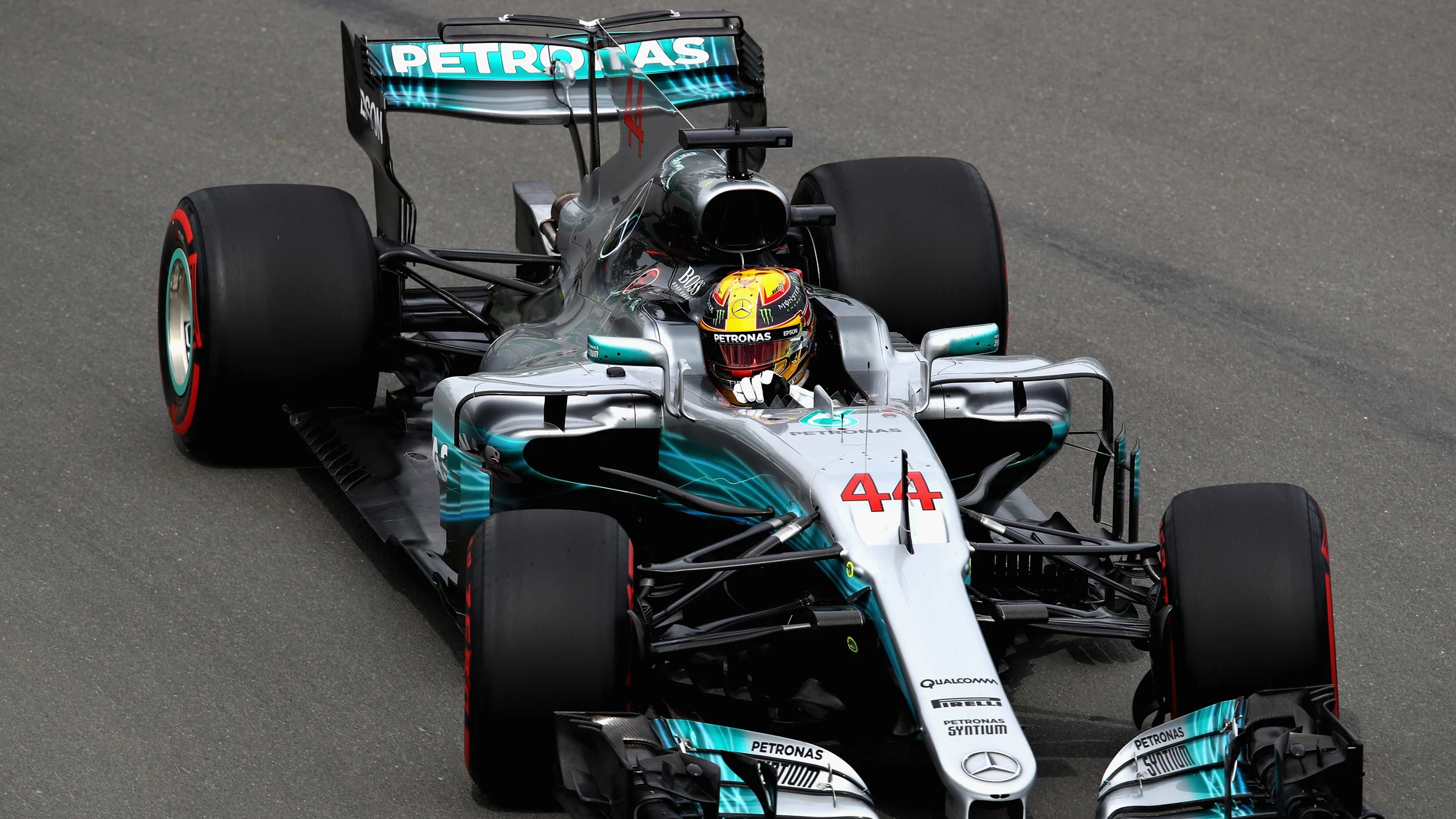 Lewis Hamilton rueda en el trazado de Canadá