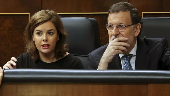 Mariano Rajoy y Soraya Sáenz de Santamaría Mariano Rajoy y Soraya Sáenz de Santamaría