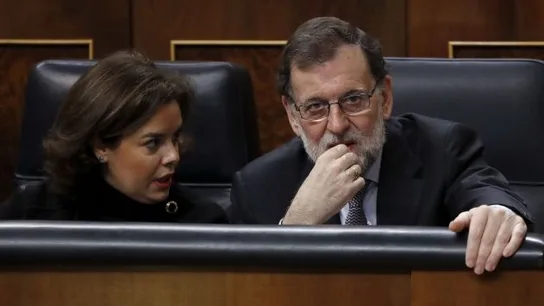 Mariano Rajoy y Soraya Sáenz de Santamaría Mariano Rajoy y Soraya Sáenz de Santamaría