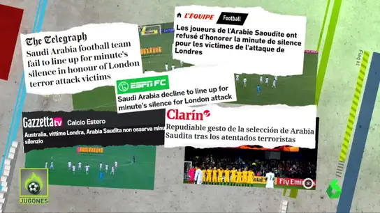 La prensa mundial condena el gesto de los jugadores de Arabia Saudí La prensa mundial condena el gesto de los jugadores de Arabia Saudí