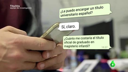 Frame 101.163596 de: Obtener un título universitario en una semana y por 450 euros: así funciona el negocio de la falsificación de diplomas Frame 101.163596 de: Obtener un título universitario en una semana y por 450 euros: así funciona el negocio de la falsificación de diplomas
