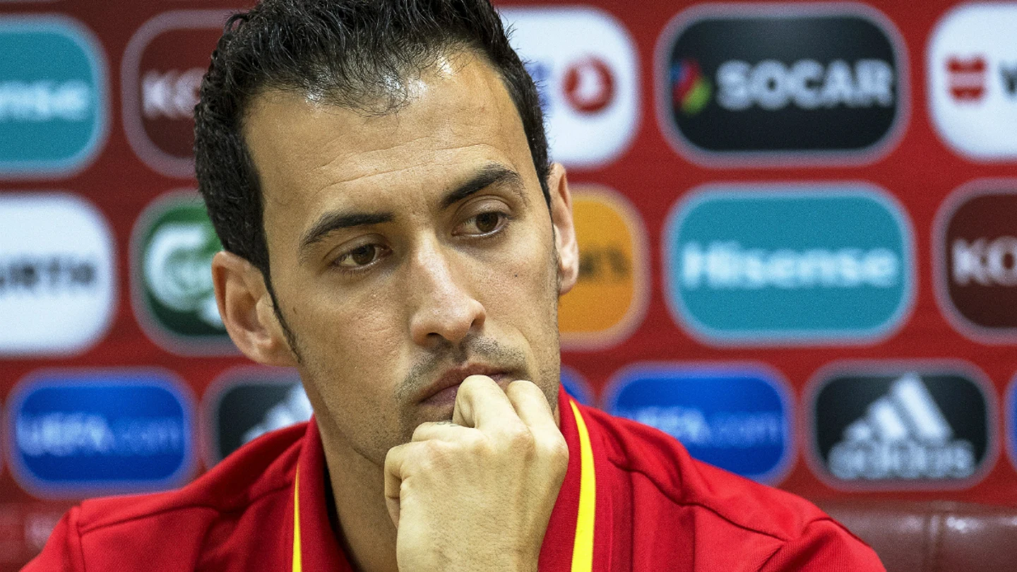 Busquets, en rueda de prensa Busquets, en rueda de prensa