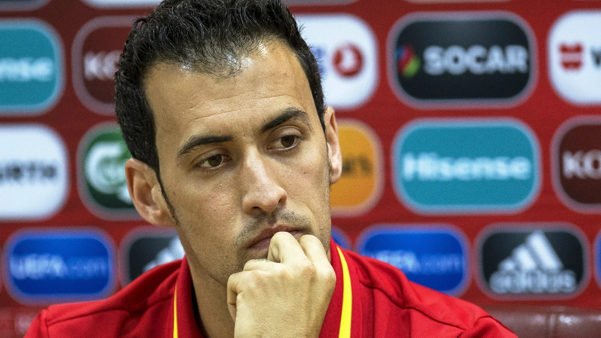 Busquets, en rueda de prensa