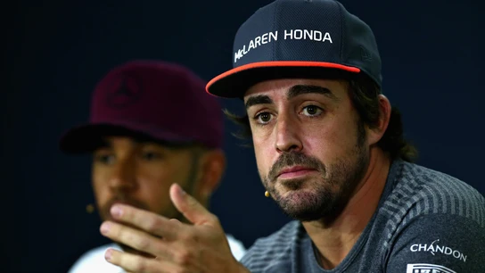 Fernando Alonso en rueda de prensa en Montreal Fernando Alonso en rueda de prensa en Montreal