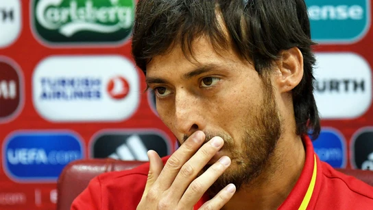 David Silva, en rueda de prensa David Silva, en rueda de prensa