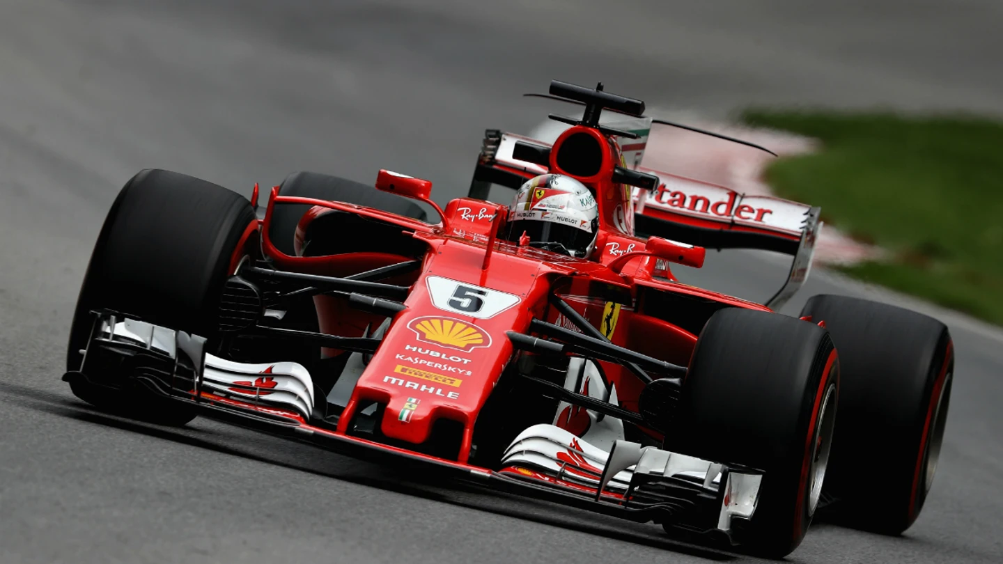 Sebastian Vettel, con el Ferrari Sebastian Vettel, con el Ferrari