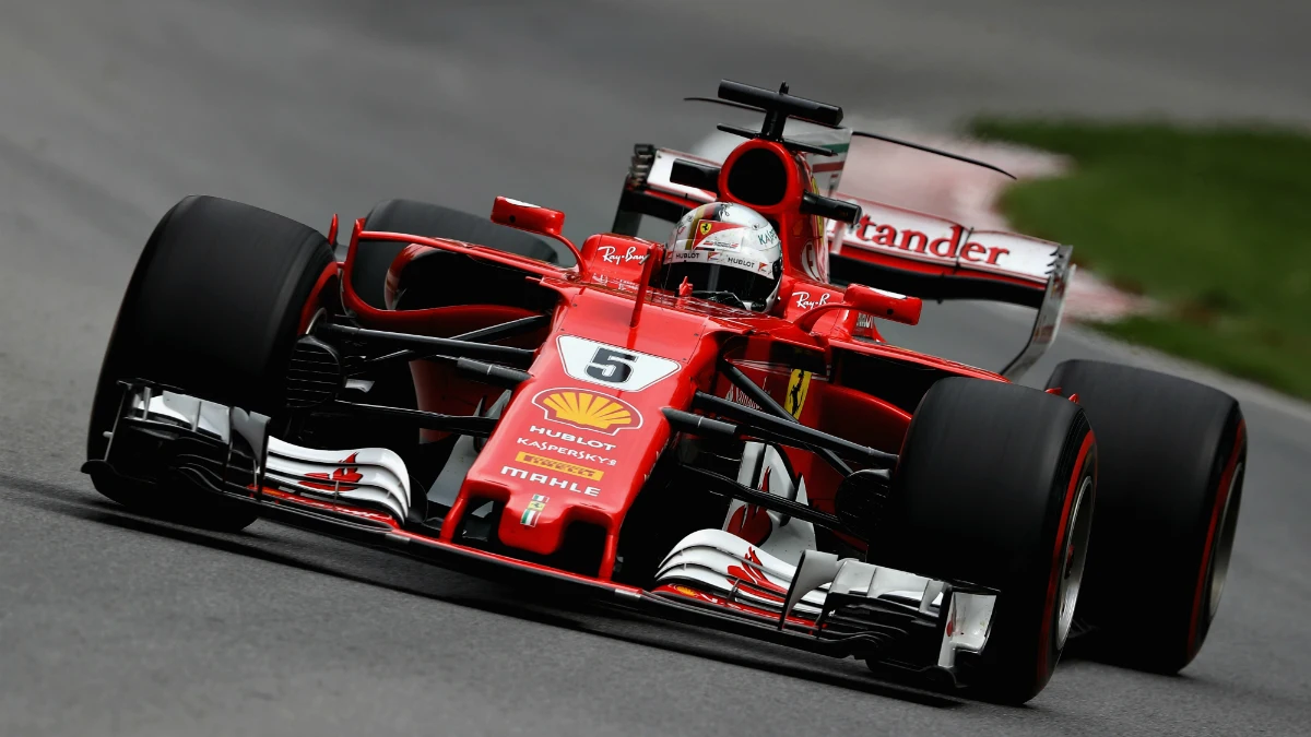 Sebastian Vettel, con el Ferrari Sebastian Vettel, con el Ferrari
