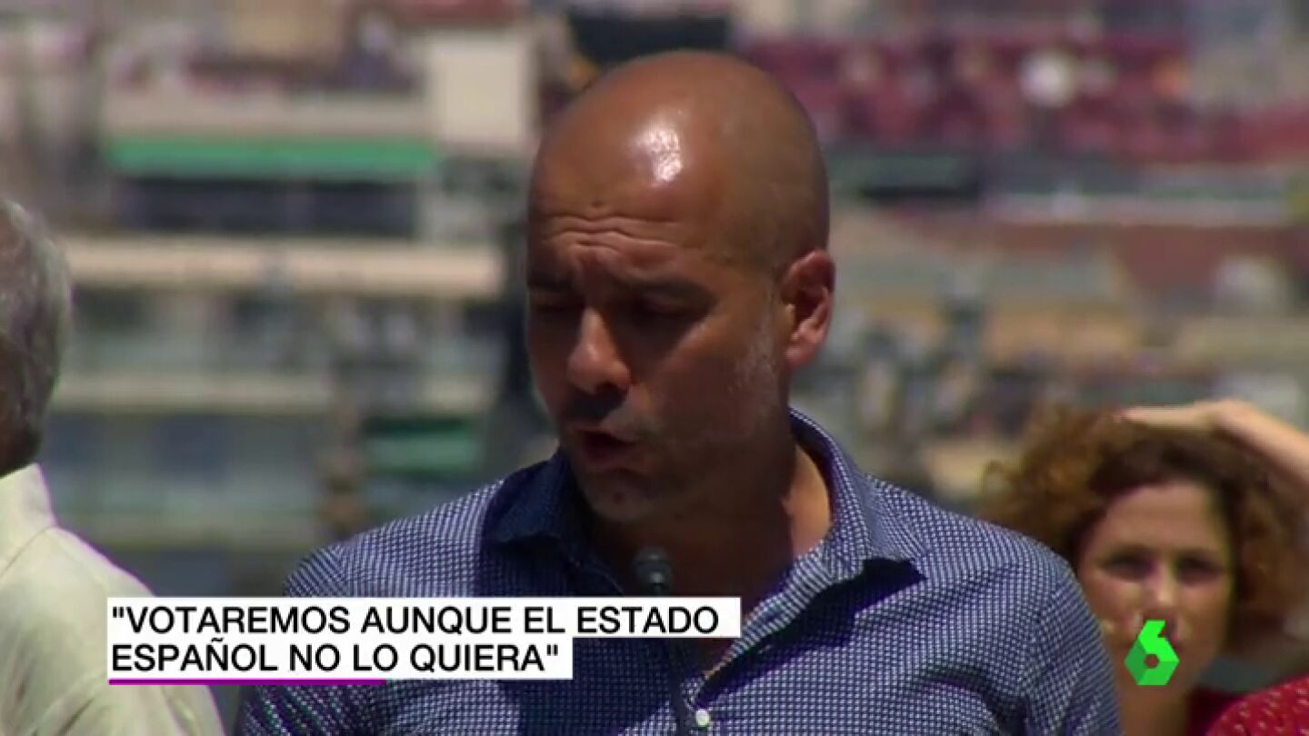 Frame 33.124761 de: Guardiola, muy activo a favor del refer&eacute;ndum: "Un estado propio desde cero"