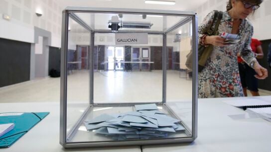 Urna de las elecciones legislativas francesas