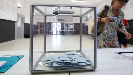 Urna de las elecciones legislativas francesas Urna de las elecciones legislativas francesas