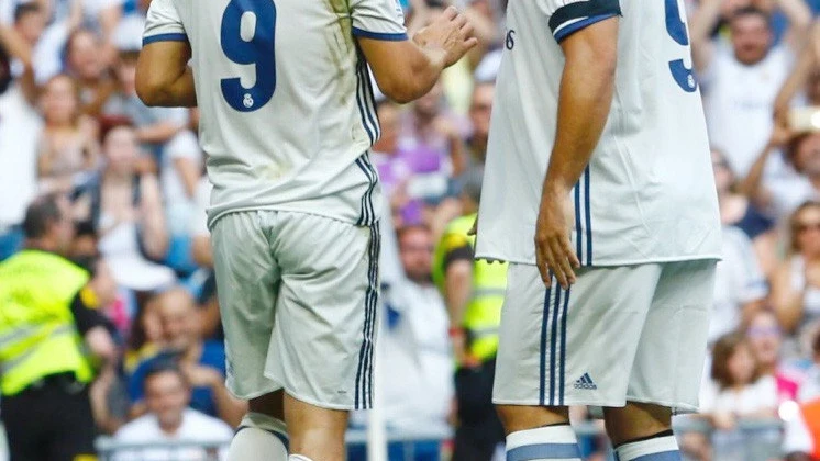 Morientes, con Ronaldo