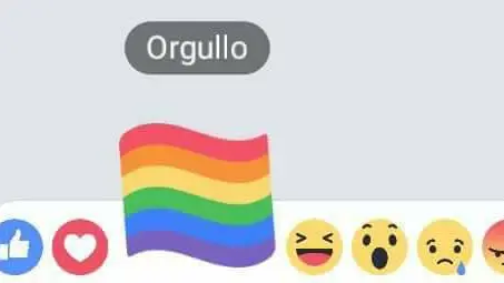 Bandera Orgullo LGTB en Facebook 