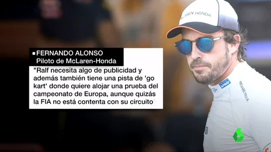 Frame 41.493248 de: Fernando Alonso obliga a rectificar a Ralf Schumacher con una dura respuesta: "Necesita publicidad" Frame 41.493248 de: Fernando Alonso obliga a rectificar a Ralf Schumacher con una dura respuesta: "Necesita publicidad"