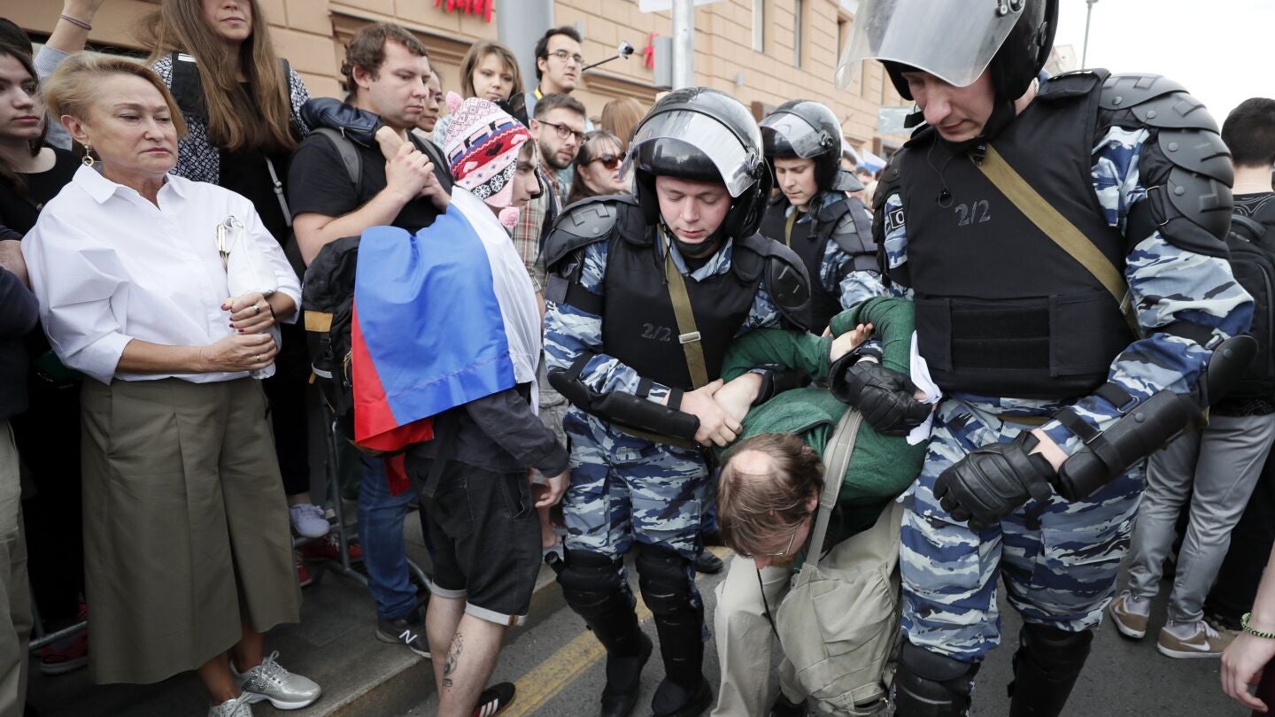 Detenidos en Rusia