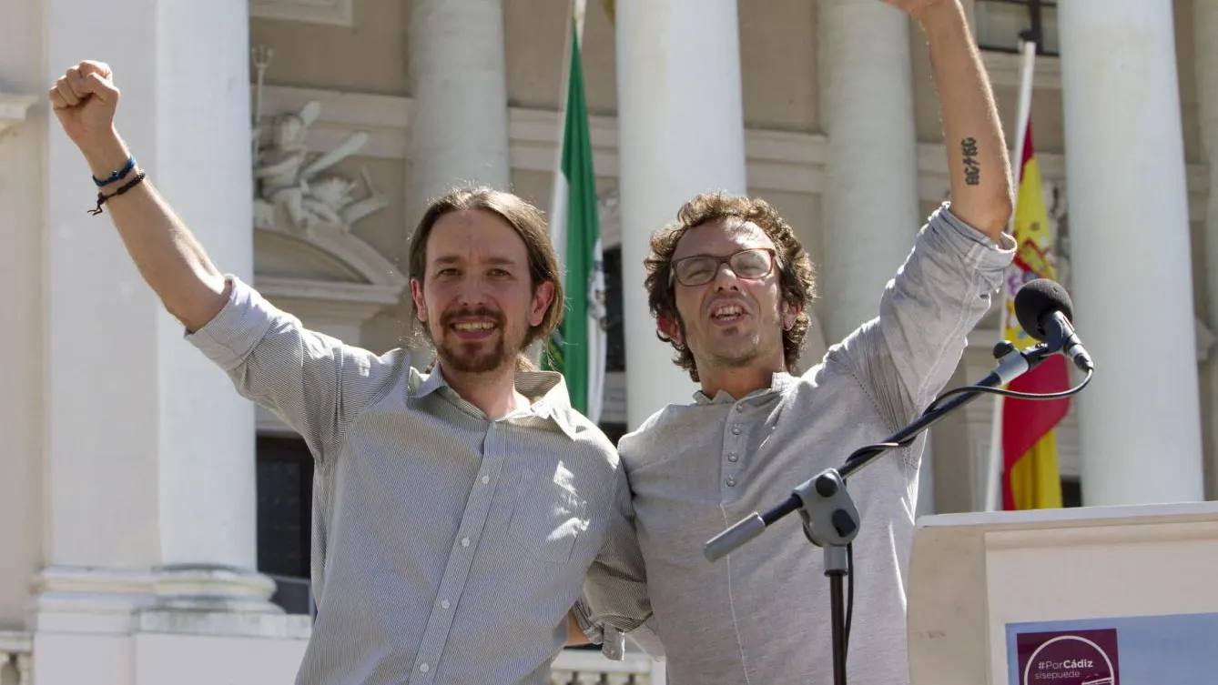 Pablo Iglesias con el alcalde de Cádiz, el anticapitalista José María Gónzalez 'Kichi'