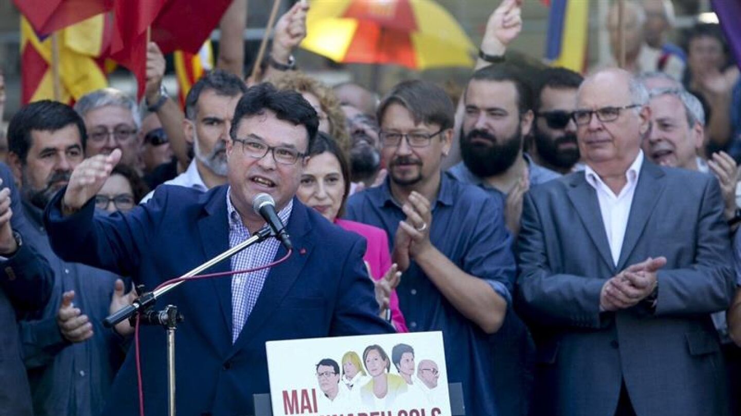 El secretario tercero de la Mesa del Parlament, Joan Josep Nuet