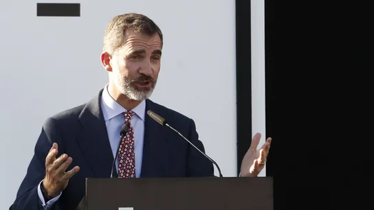 El Rey Felipe VI da un discurso en el Vicente Calderón El Rey Felipe VI da un discurso en el Vicente Calderón