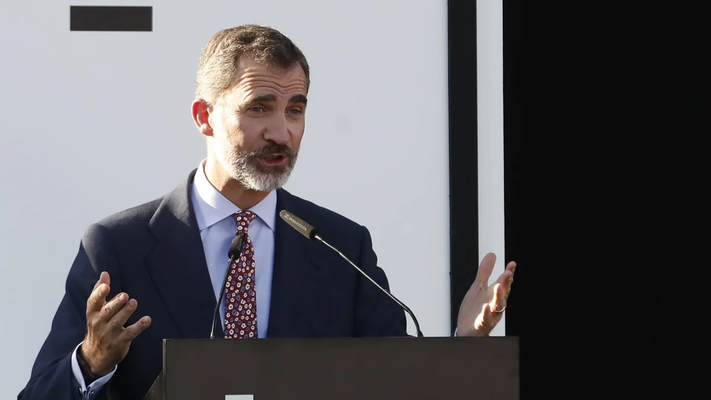 El Rey Felipe VI da un discurso en el Vicente Calderón El Rey Felipe VI da un discurso en el Vicente Calderón