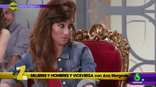 Ana Morgade se mete en la piel de una tronista en 'Homo Zapping' Ana Morgade se mete en la piel de una tronista en 'Homo Zapping'