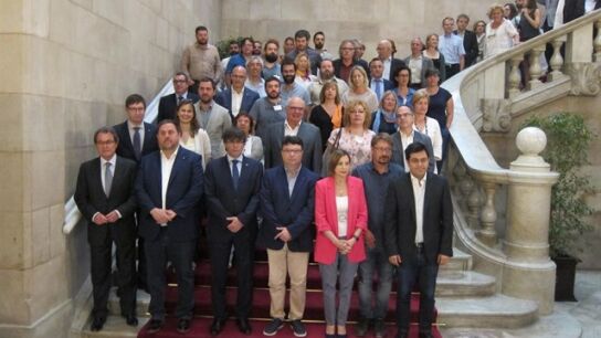 Joan Josep Nuet arropado por el independentismo y los 'comuns'