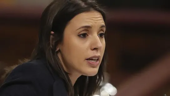 Irene Montero, portavoz de Unidos Podemos, durante la moción de censura contra Mariano Rajoy Irene Montero, portavoz de Unidos Podemos, durante la moción de censura contra Mariano Rajoy