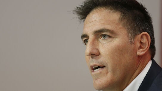Eduardo Berizzo, en rueda de prensa