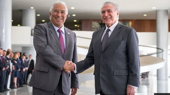 Antonio Costa (izq), primer ministro de Portugal, y Michel Temer (dcha), presidente de Brasil Antonio Costa (izq), primer ministro de Portugal, y Michel Temer (dcha), presidente de Brasil